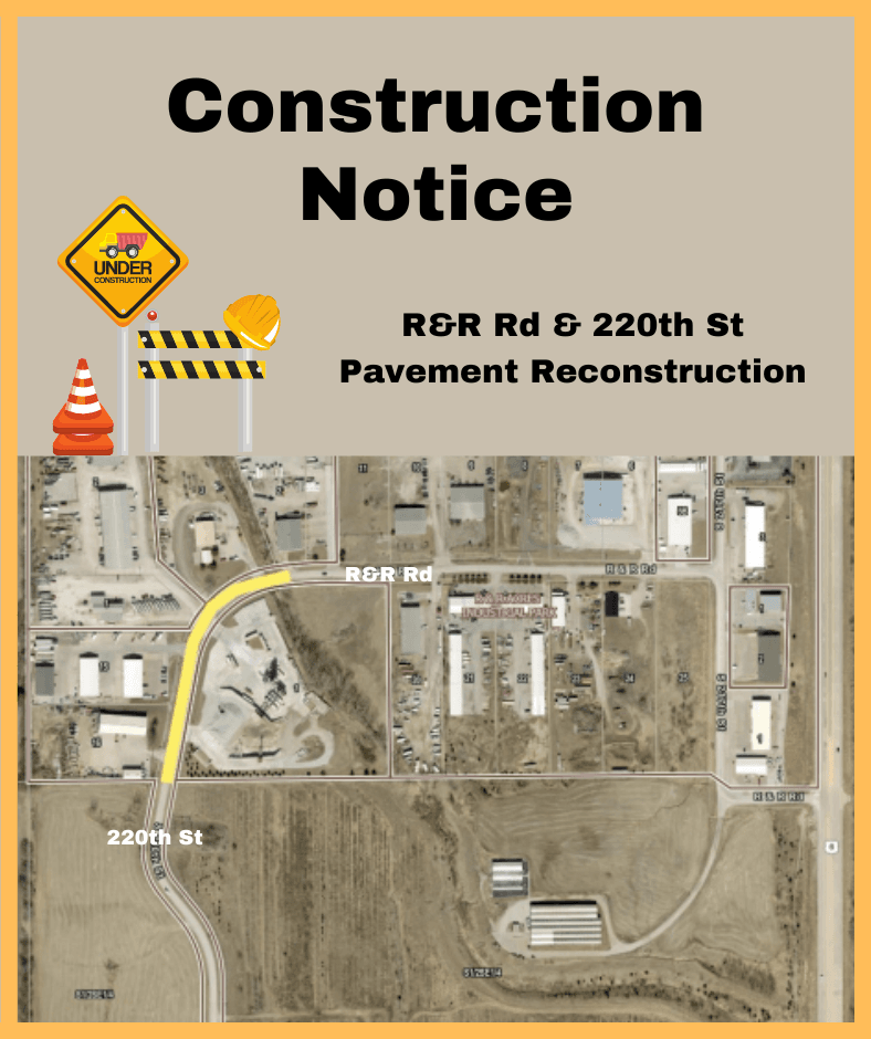 R R Rd and 220th pavement reconstruction website