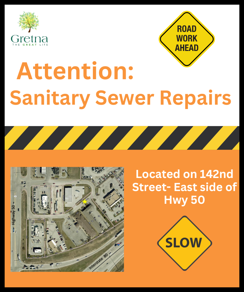 Sanitary Sewer Repairs 142nd and Hwy 50 4.4.25 Website